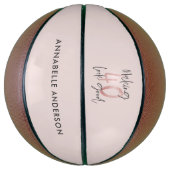 Ballon De Basket Fille parties scintillant rose moderne design 40e  (Vertical)