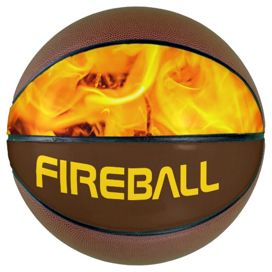 Ballon De Basket Fireball personnalisable (Devant)