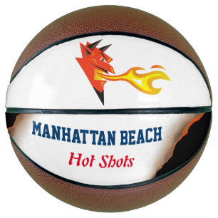 Ballon De Basket Flamme de la tête du diable qui lance des Hot Shot