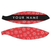 Ballon De Basket Flammes de neige rouges et blanches, Votre nom, Pe (Panneaux)