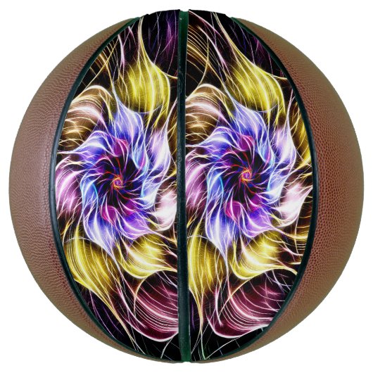Ballon De Basket fleur fractale (Vertical)