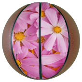 Ballon De Basket Fleurs roses (Vertical)