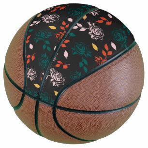 Ballon De Basket Floral rose
