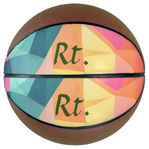 Ballon De Basket Formes géométriques abstraites colorées ajouter un