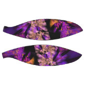 Ballon De Basket fractale moderne en noir et violet (Panneaux)