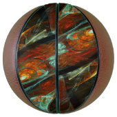 Ballon De Basket Fractionner l'art Abstrait (Vertical)