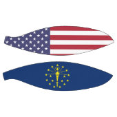 Ballon De Basket Full Basketball avec Drapeau de l'Indiana, États-U (Panneaux)