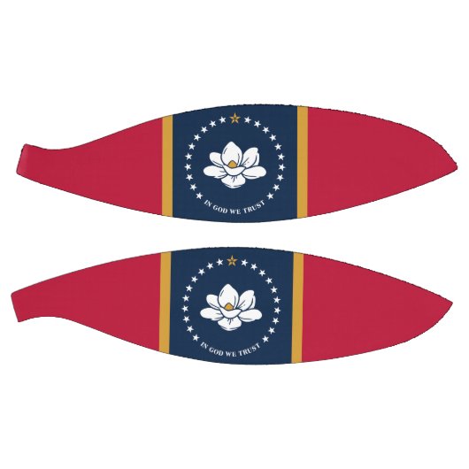 Ballon De Basket Fullsize Basketball with Flag of Mississippi, USA (Panneaux)