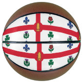 Ballon De Basket Fullsize Basketball with Flag of Montreal (Devant)