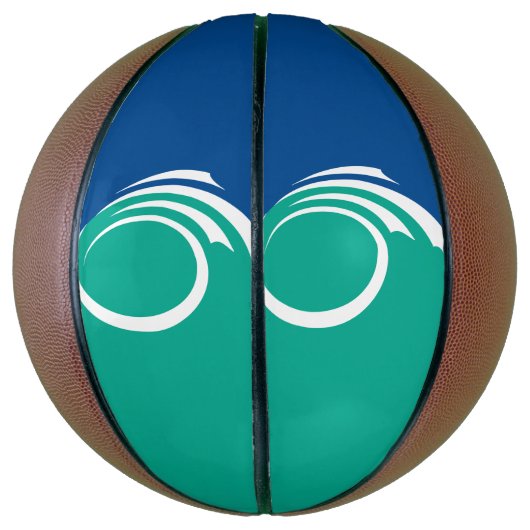 Ballon De Basket Fullsize Basketball with Flag of Ottawa (Vertical)