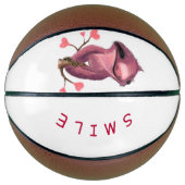 Ballon De Basket Funny Romantique Sloth Smile Basketball (Devant)