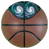 Ballon De Basket Galaxie peinte à la main (Droite)