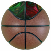 Ballon De Basket Genesis Green Art Abstrait (Droite)
