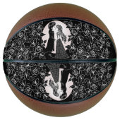 Ballon De Basket Gothique Emo Enfants Kiss Valentine's Day (Devant)