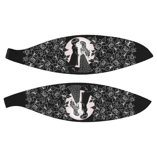 Ballon De Basket Gothique Emo Enfants Kiss Valentine's Day (Panneaux)