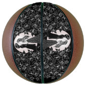 Ballon De Basket Gothique Emo Enfants Kiss Valentine's Day (Vertical)