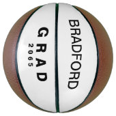 Ballon De Basket Grad Nom Date Graduation Cadeau Basketball (Vertical)