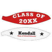 Ballon De Basket Graduation personnalisée en blanc rouge (Panneaux)