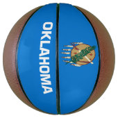 Ballon De Basket Graphique Drapeau de l'état de l'Oklahoma dynamiqu (Vertical)