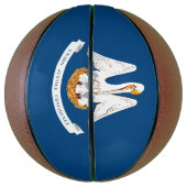 Ballon De Basket Graphique Drapeau Dynamique Louisiane sur un (Vertical)