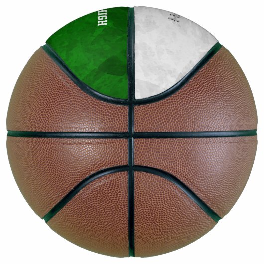 Ballon De Basket Green white (Droite)