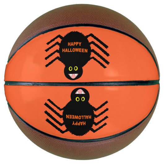 Ballon De Basket Halloween Black Spider Basketballs (Devant)