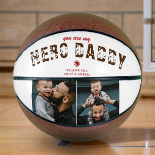 Ballon De Basket Hero Daddy Father's Day 2 Photo Collage