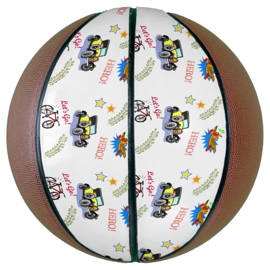 Ballon De Basket Héros de basket-ball Voiture à vélo avion (Vertical)