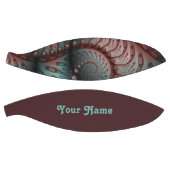 Ballon De Basket Imaginaire Abstrait Vivid Fractal Art Brown Nom bl (Panneaux)