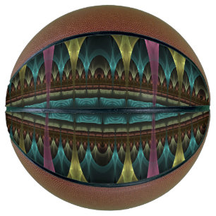 Ballon De Basket Imaginaire spécial Motif Abstrait coloré Fractal