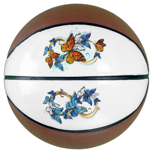 Ballon De Basket Infinité de papillons monarques (Devant)
