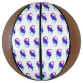 Ballon De Basket Infinity with purple feather (Vertical)