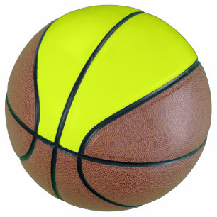 Ballon De Basket Jaune Chartreuse uni