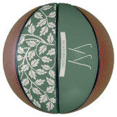 Ballon De Basket Jeu de Fleur Vert Émeraude (Vertical)