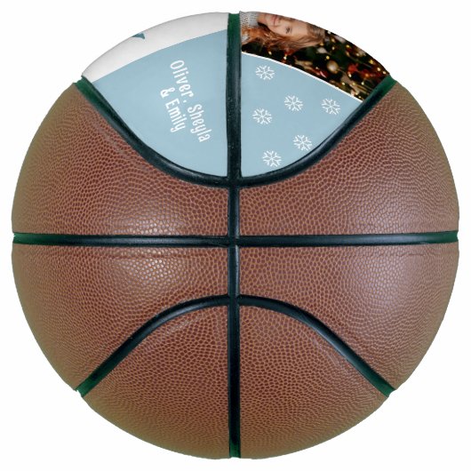 Ballon De Basket Joli Noël papa Famille Photo (Droite)