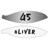 Ballon De Basket Joueur métallique argent moderne Numéro de nom (Panneaux)