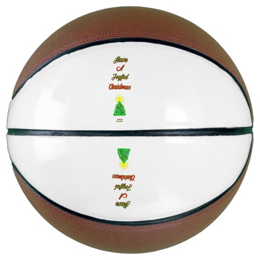 Ballon De Basket Joyeux Basket de Noël (Devant)