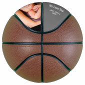 Ballon De Basket Joyeux Fête du Père Baby 2 Nom de la photo Script (Droite)