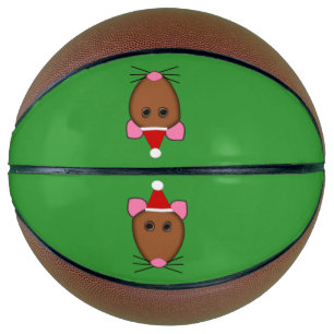 Ballon De Basket Joyeux Noël Souris Basket