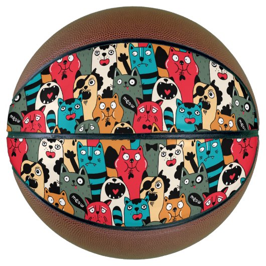 Ballon De Basket La foule des chats (Devant)