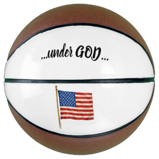 Ballon De Basket L'Amérique sous Dieu