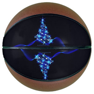 Ballon De Basket l'arbre de Noël stylisé et lumineux de SlipperyJoe