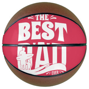 Ballon De Basket Le Meilleur Papa du Monde - Père et Enfant