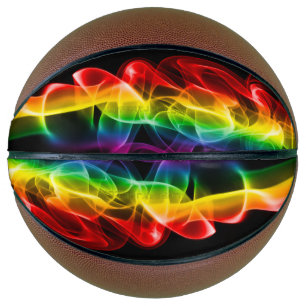 Ballon De Basket Le panache d'énergie arc-en-ciel de SlipperyJoe a 