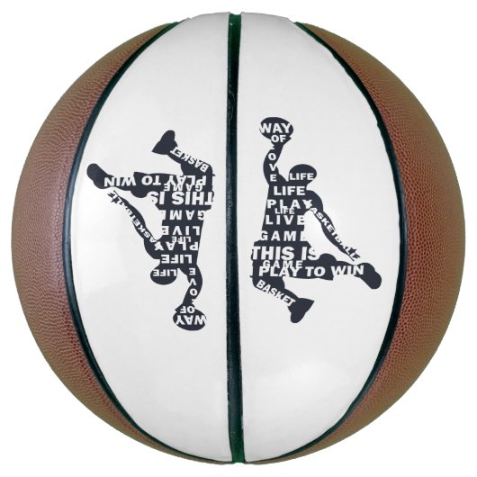 Ballon De Basket Lecteur de basketball slunk avec texte intégral (Vertical)