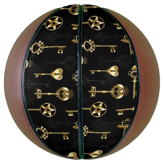 Ballon De Basket Les Patters de Seamless avec Golden Keys (Vertical)