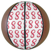 Ballon De Basket L'infini avec du vin rouge (Vertical)
