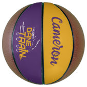 Ballon De Basket Logo du train UAlbany Dane (Vertical)