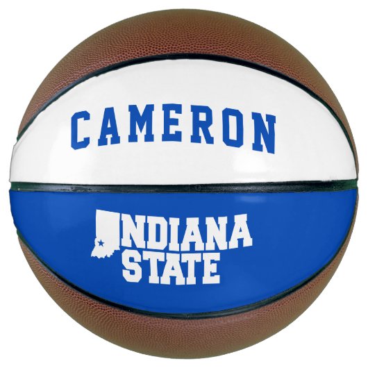 Ballon De Basket Logo Indiana State (Devant)