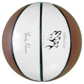 Ballon De Basket Loup blanc (Vertical)